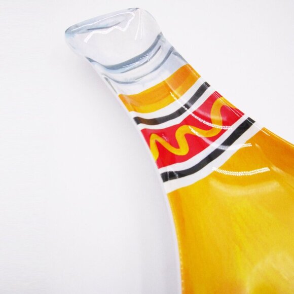 NEW Melamine Figural Platter Yellow Mustard Bottle 20" x 8.75" - Picture 4 of 7